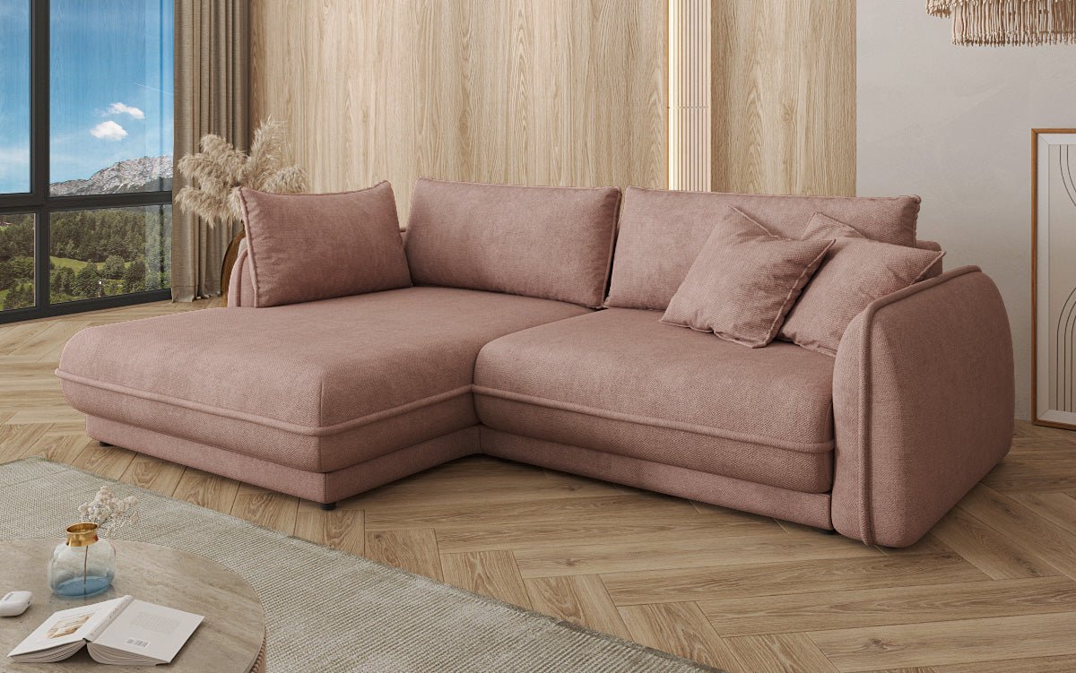 Designer Sofa Mojave II Stof met slaapfunctie en opbergruimte