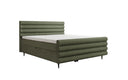 Boxspringbed Tubo in structuurstof met opbergruimte