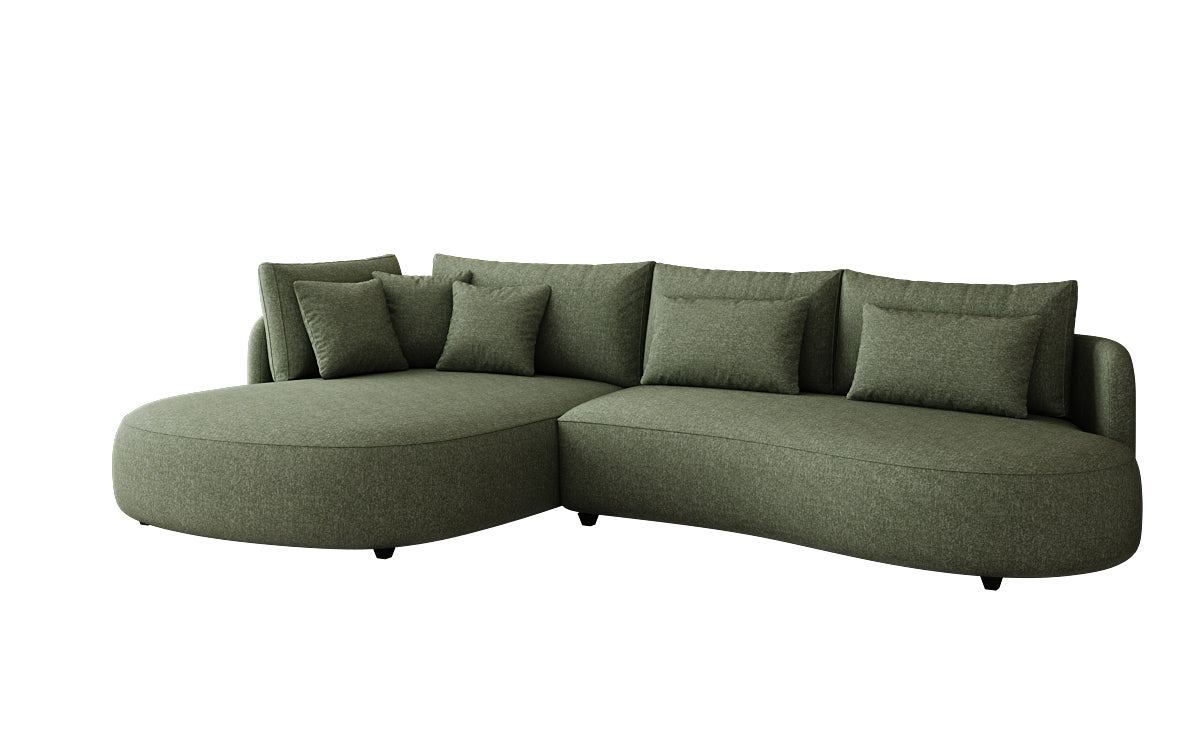 Designer hoekbank Ando Mini in structuurstof