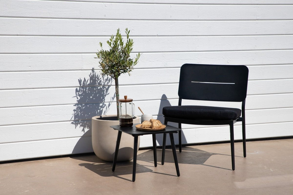 2-delige set - Tuinstoel Laura van staal inclusief kussen