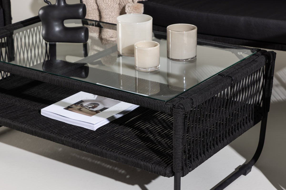 Tuin Loungeset Kim - met rugleuning van polyestertouw