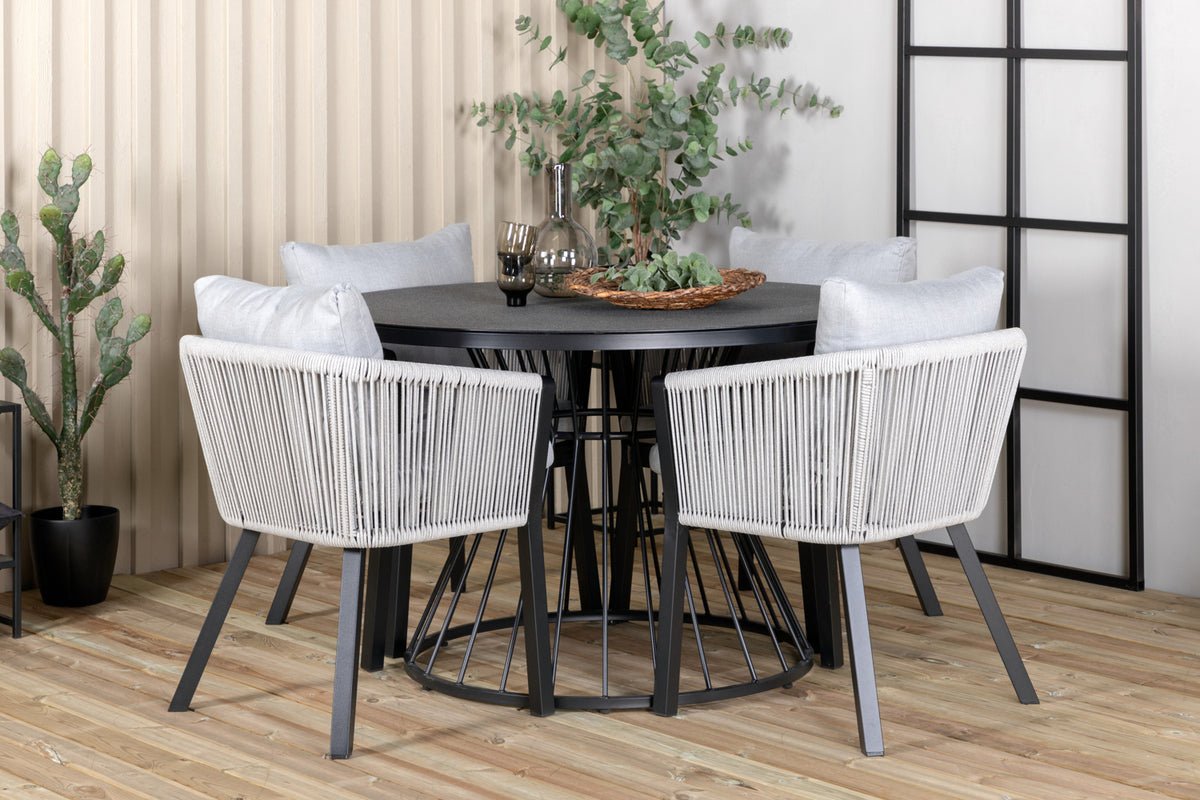 2-delige set - Tuinstoel Myria van Metaal/polyester