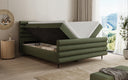 Boxspringbed Tubo in structuurstof met opbergruimte
