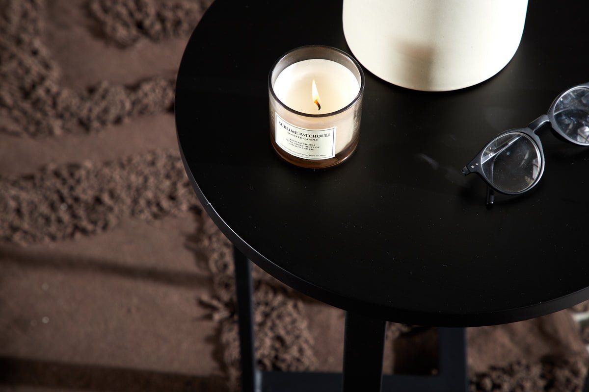 Salontafel/bijzettafel Paul - in Zwart