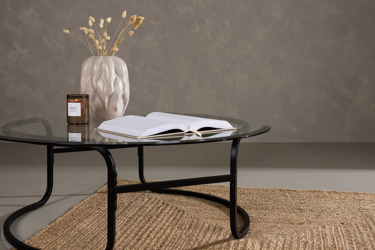 Salontafel Silento - met glazen blad