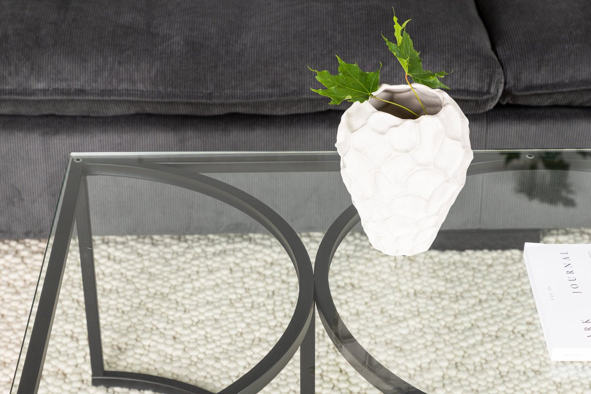 Salontafel Jordo - in twee maten met glazen blad