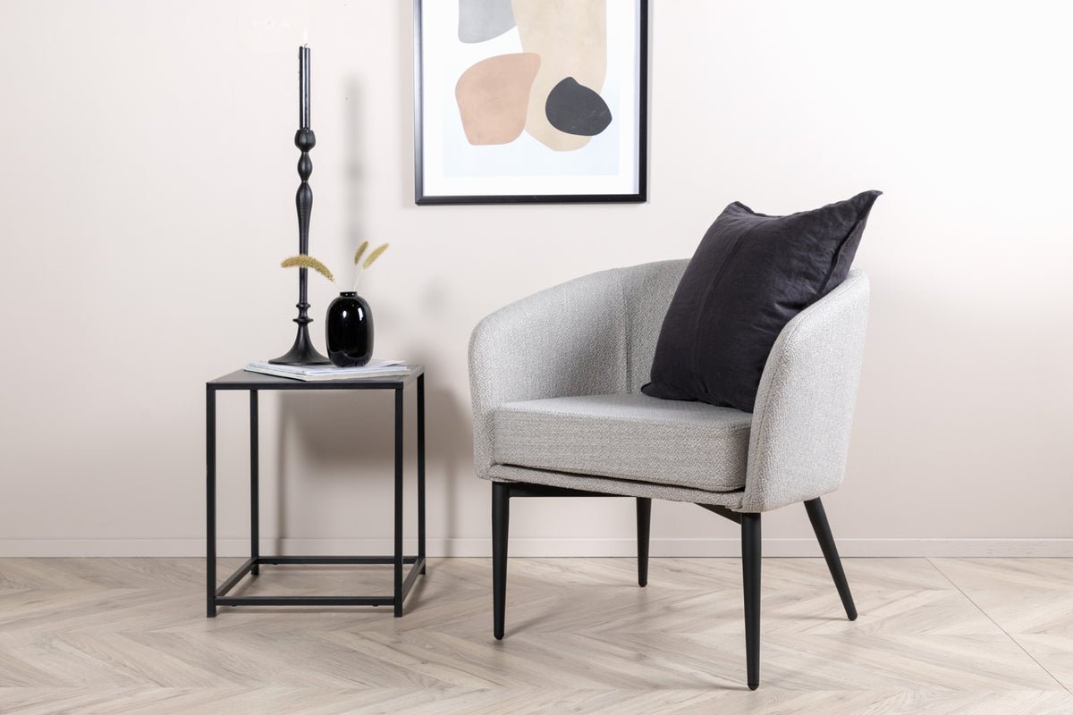 Fauteuil Katy - met grijze zitting van polyester