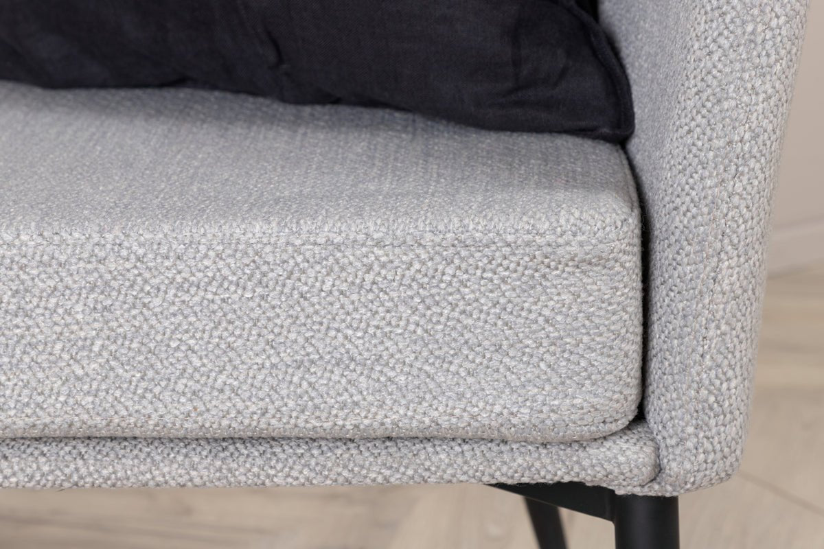 Fauteuil Katy - met grijze zitting van polyester