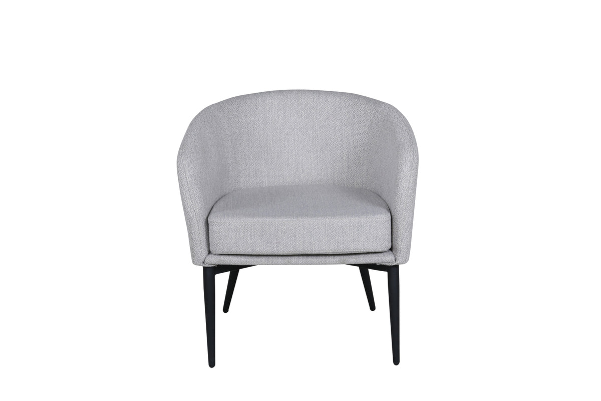 Fauteuil Katy - met grijze zitting van polyester