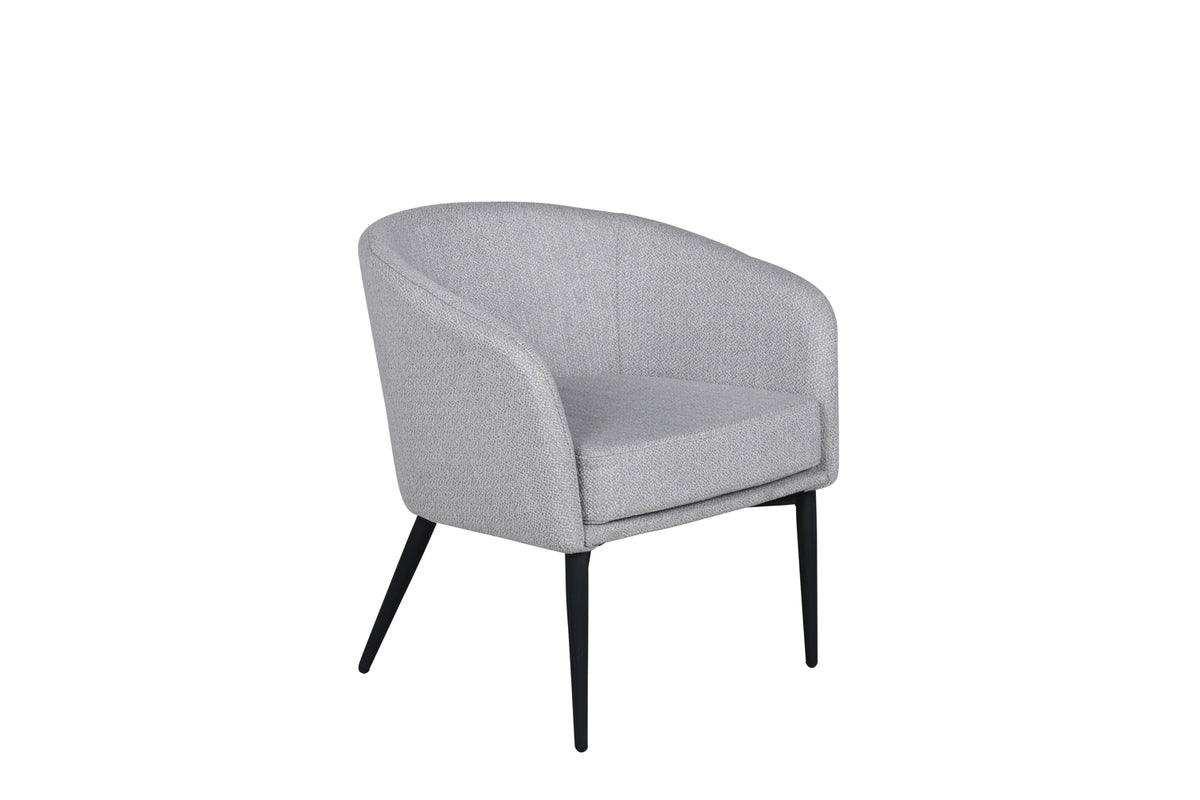 Fauteuil Katy - met grijze zitting van polyester
