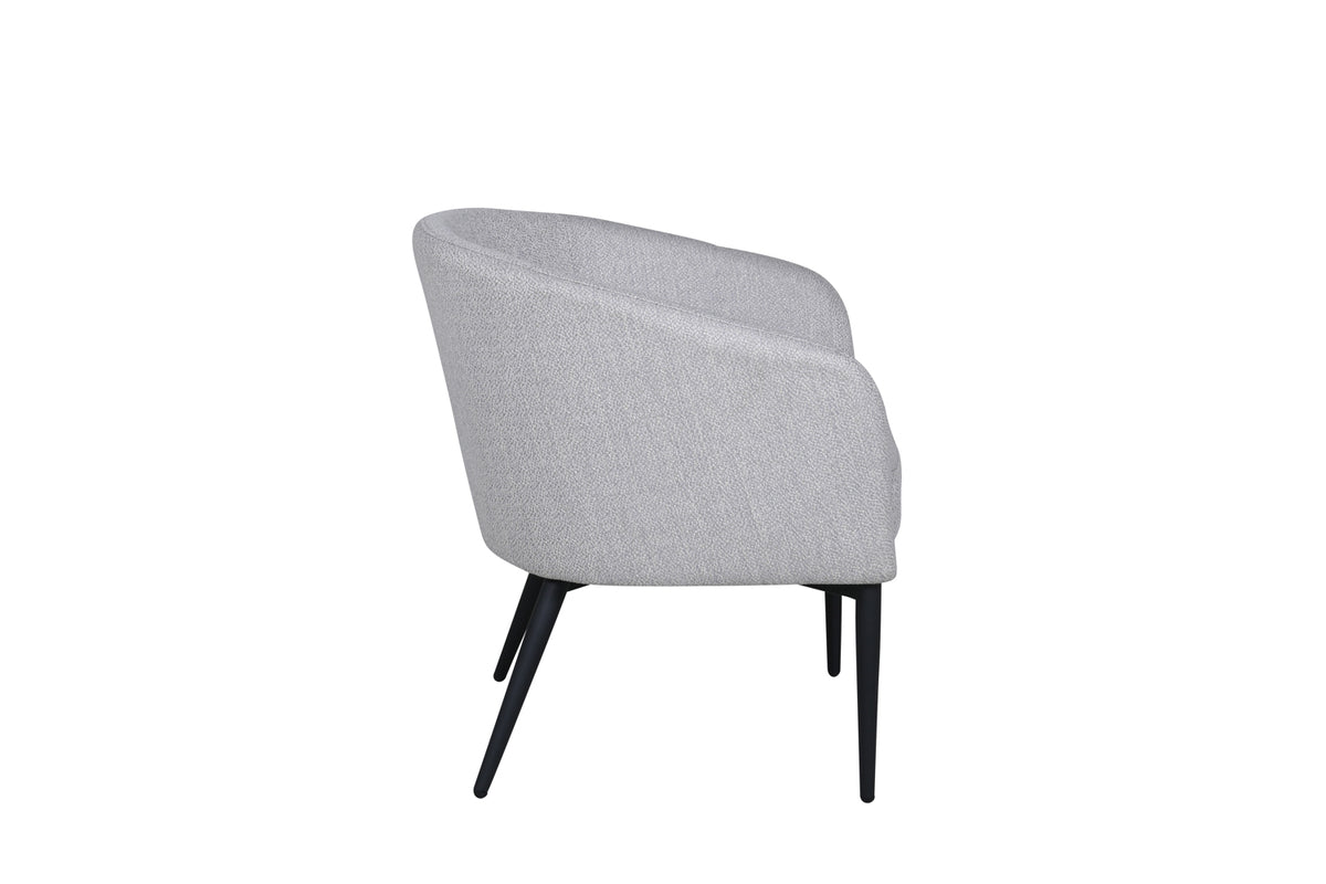 Fauteuil Katy - met grijze zitting van polyester