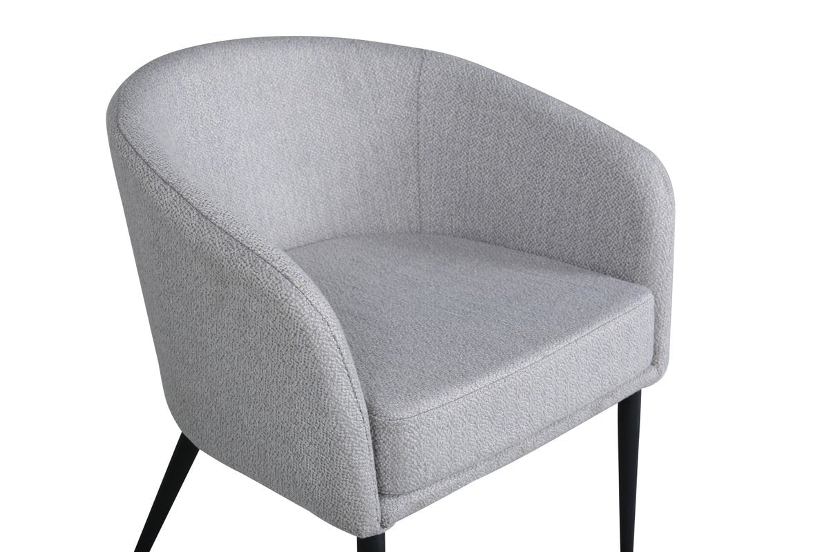 Fauteuil Katy - met grijze zitting van polyester