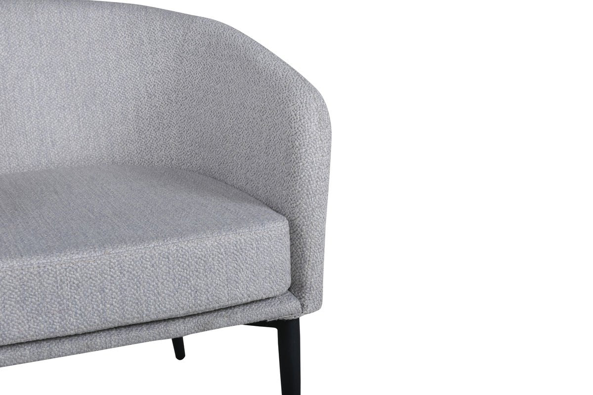 Fauteuil Katy - met grijze zitting van polyester