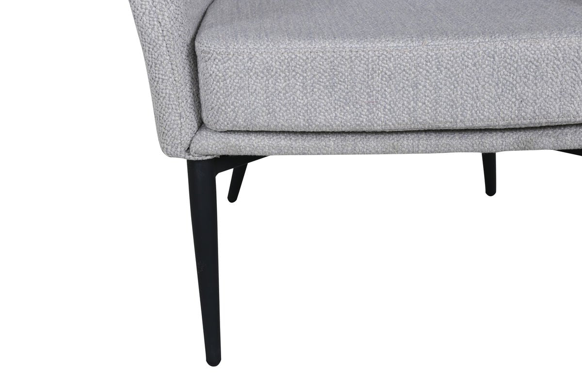 Fauteuil Katy - met grijze zitting van polyester