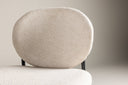 2er Set - stoel Opal met beige linnen bekleding