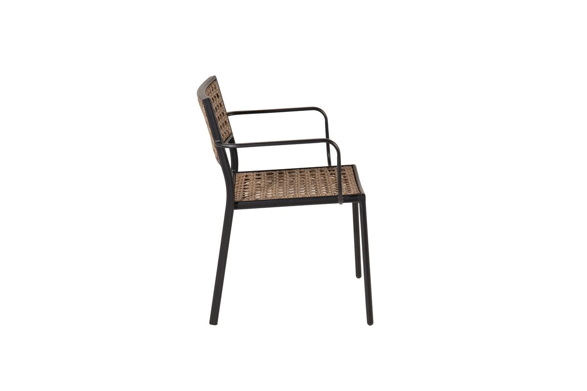 Set van 4 - Tuinstoel Marave van rattan inclusief kussen