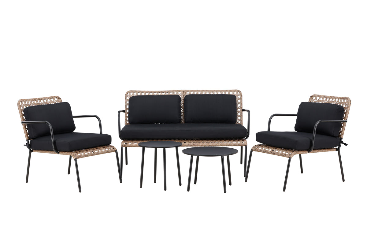 Loungeset Marocco - rugleuningen en zitvlakken van natuurlijk riet