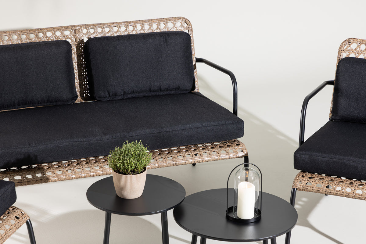 Loungeset Marocco - rugleuningen en zitvlakken van natuurlijk riet