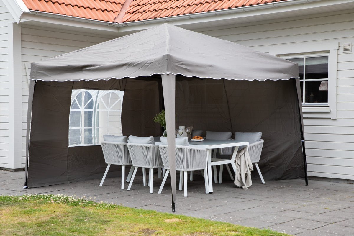 Paviljoen Monarch - 295x295 cm in de kleuren Bruin of Grijs