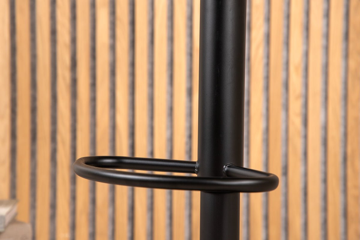 2-delige set - Barkruk Adoro in Zwart van Metaal