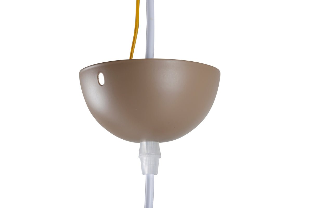 Hanglamp „Serengeti" – Warme beige tint met walnootdetails