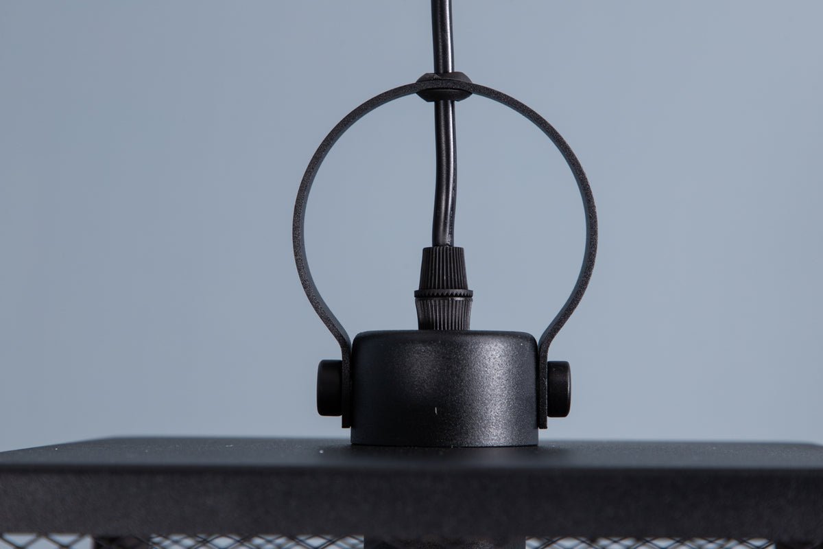 Hanglamp „Mburu" – Stijlvol en elegant met rasterpatroon aan 2 zijden