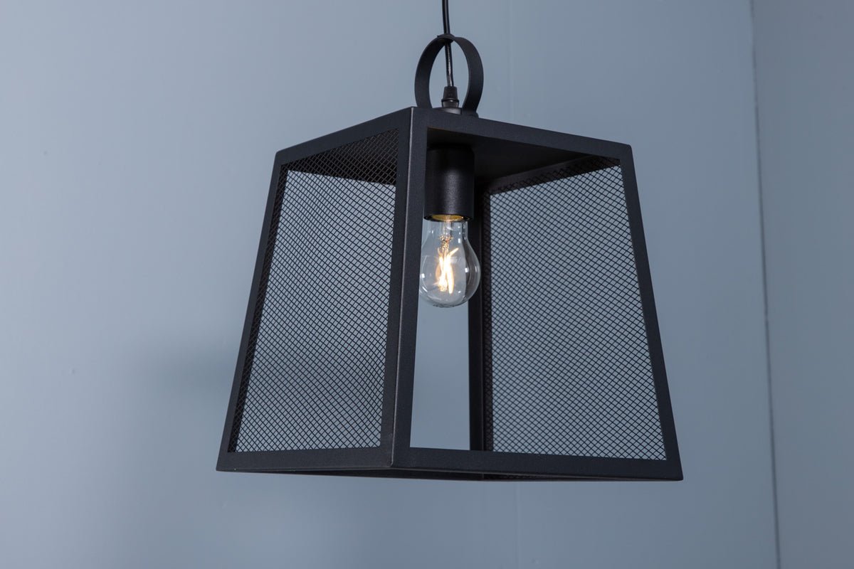Hanglamp „Mburu" – Stijlvol en elegant met rasterpatroon aan 2 zijden