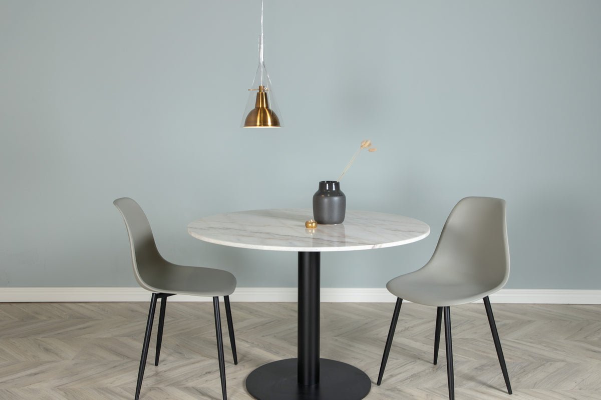 Hanglamp „Impala" – Van messingkleurig aluminium