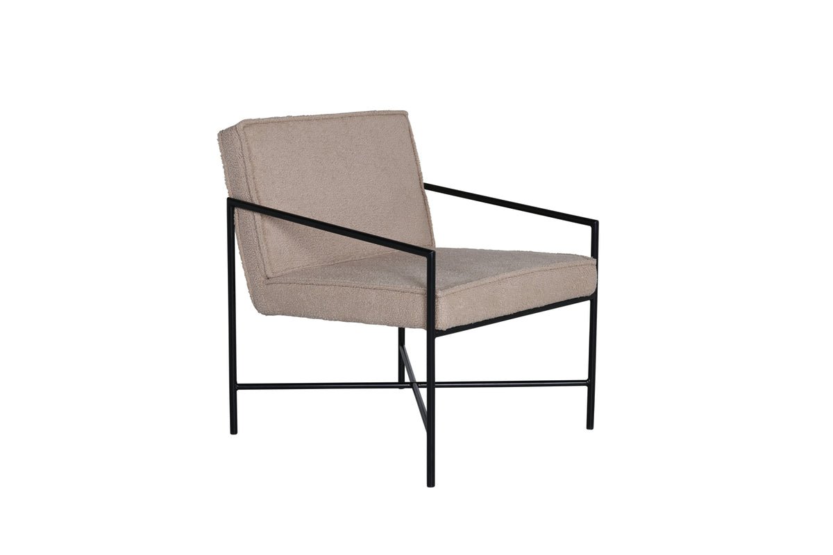 Fauteuil Lorele - Met Teddystof- of fluwelen bekleding