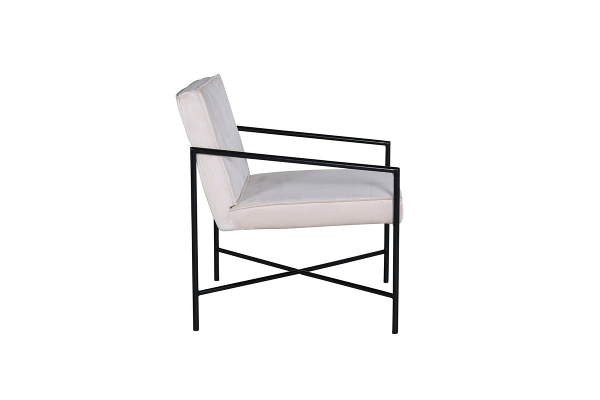 Fauteuil Lorele - Met Teddystof- of fluwelen bekleding