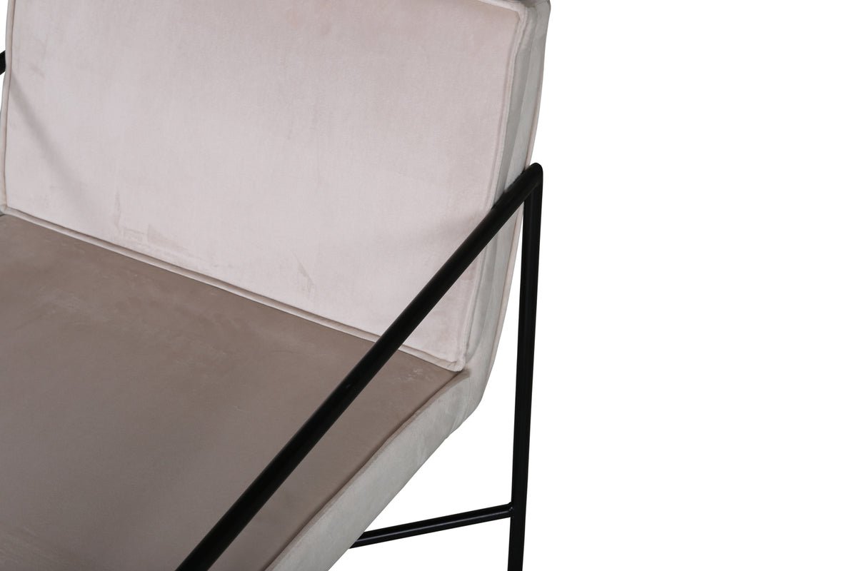 Fauteuil Lorele - Met Teddystof- of fluwelen bekleding