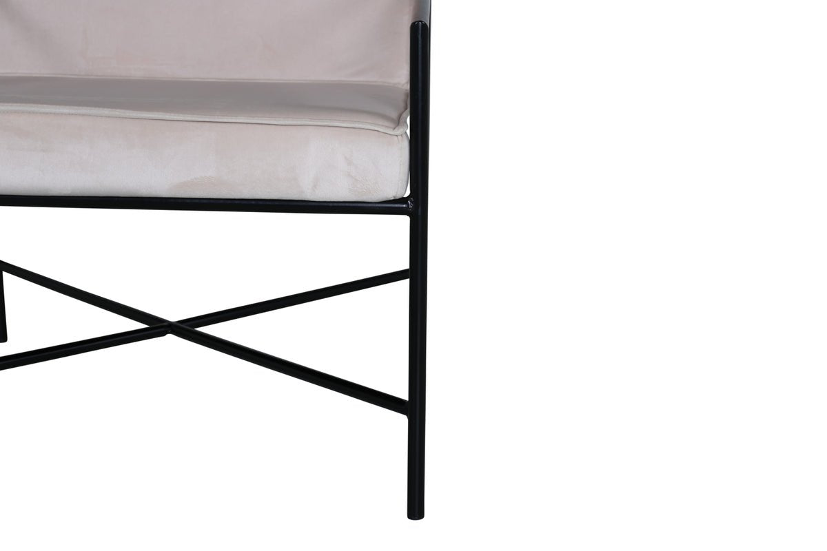 Fauteuil Lorele - Met Teddystof- of fluwelen bekleding