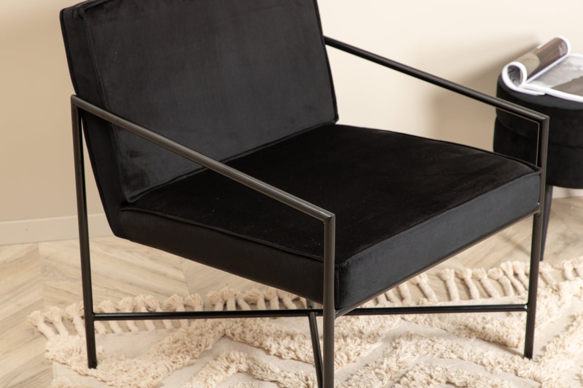 Fauteuil Lorele - Met Teddystof- of fluwelen bekleding