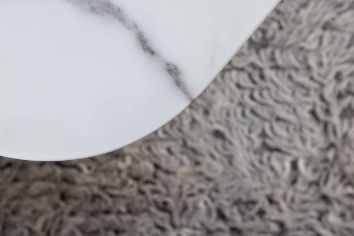 Salontafel Tango - met tafelblad van marmerglas