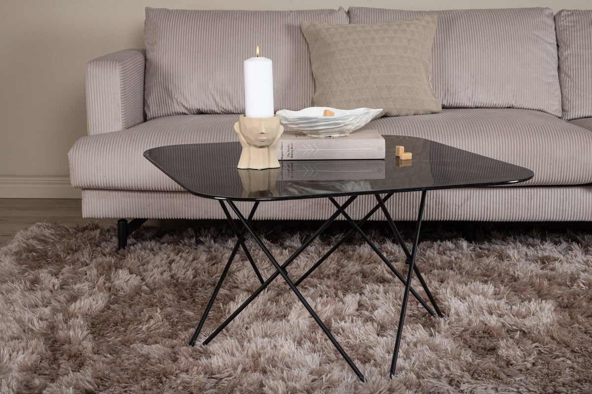 Salontafel Tango - met tafelblad van marmerglas