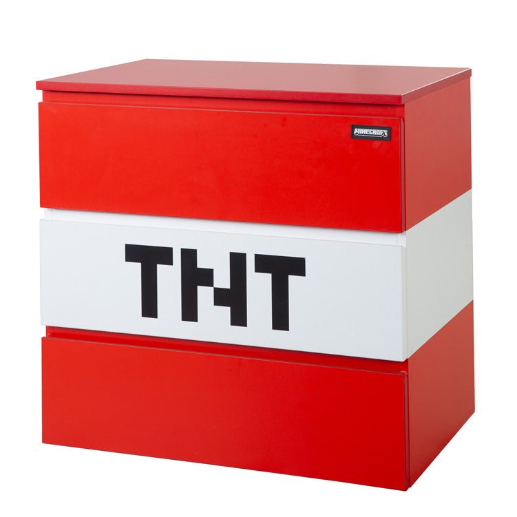 Minecraft ladekast „TNT Box“ – met LED-verlichting & 3 laden