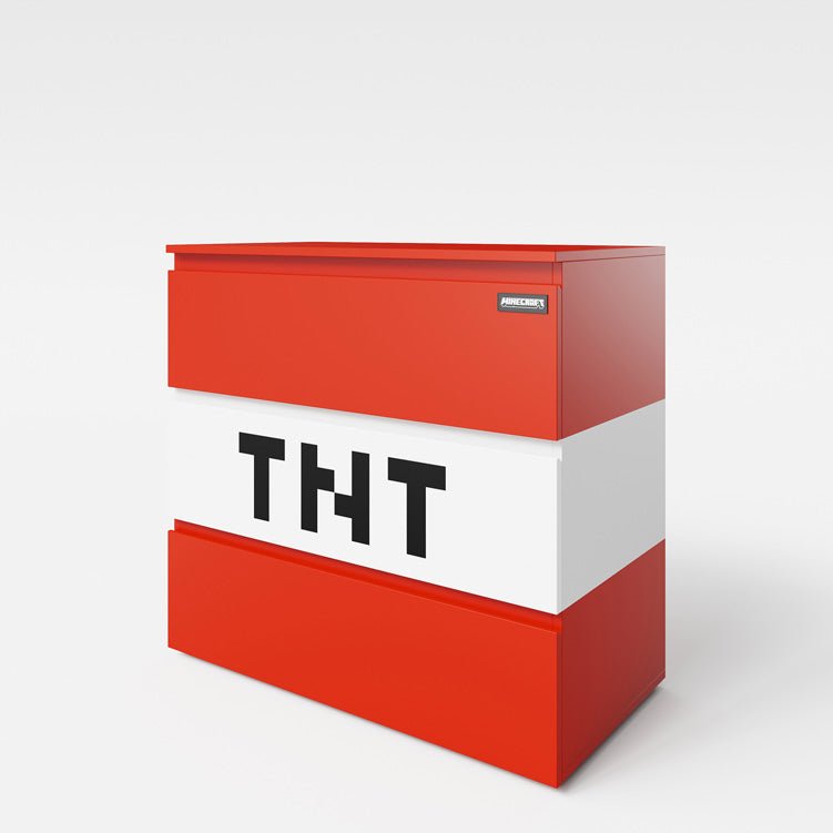 Minecraft ladekast „TNT Box“ – met LED-verlichting & 3 laden
