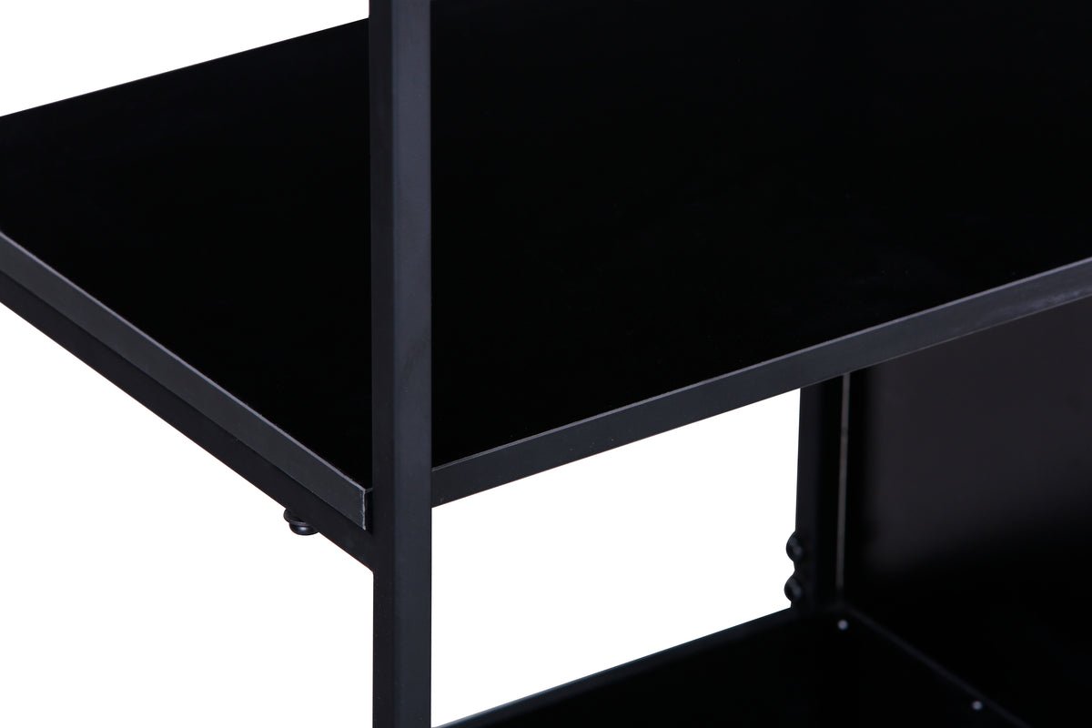 Regal Ravello – 150 cm, Zwart, Modern Industrieel Skandi