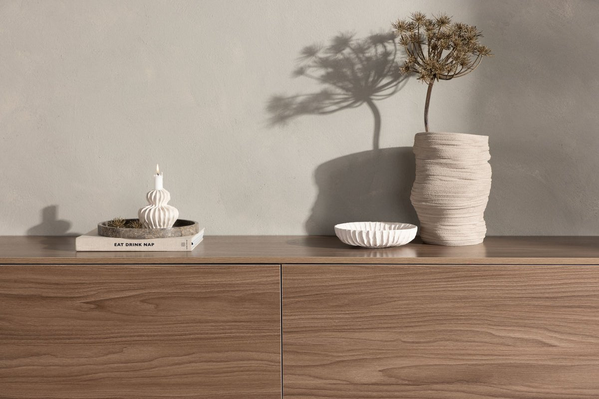 TV-Lowboard Valborg – walnootfineer in natuur-look