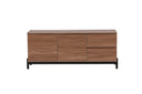 Designer TV-Lowboard Modano – Zwart matt oder Walnussoptik