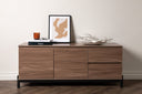 Designer TV-Lowboard Modano – Zwart matt oder Walnussoptik