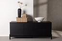 Designer TV-Lowboard Modano – Zwart matt oder Walnussoptik