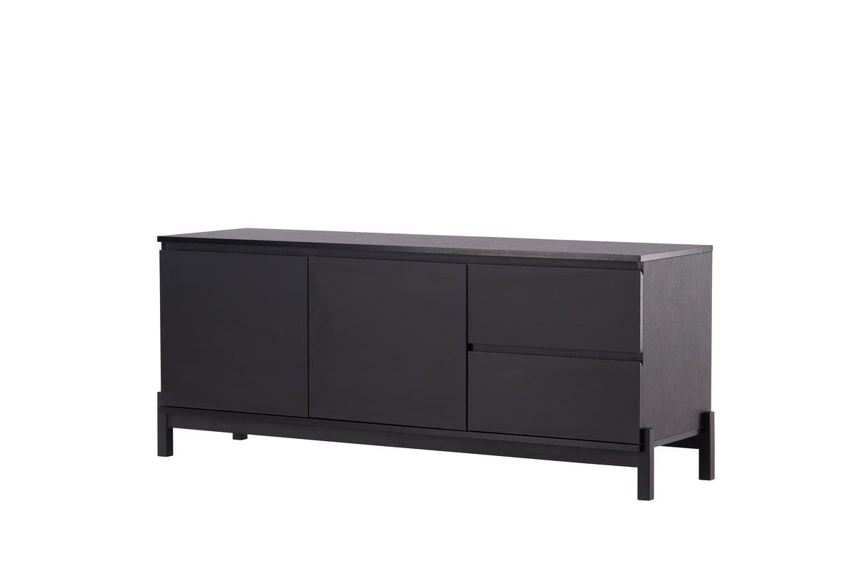 Designer TV-Lowboard Modano – Zwart matt oder Walnussoptik