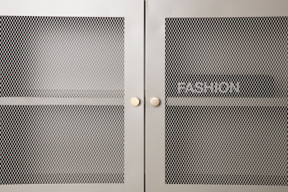 Kommode Marilo – Beige, industrieel-modern met loft-charme