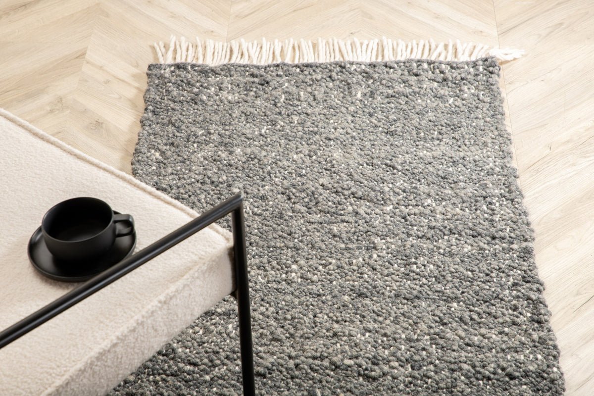 Vloerkleed Bellina – met knoopstructuur van wol