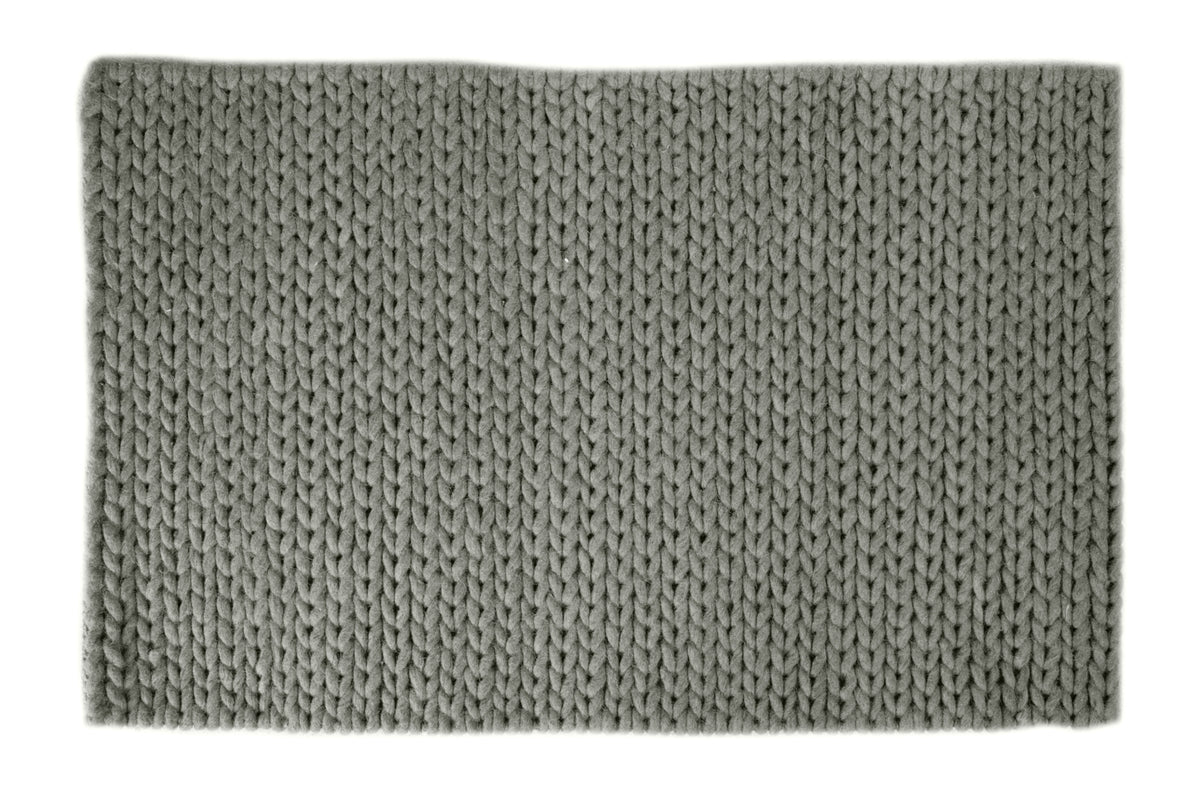 Vloerkleed Soraya – handgeweven in twee kleuren van wol