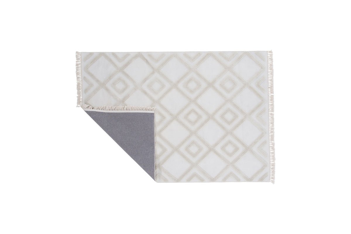 Vloerkleed Neray – met franjes van polyester