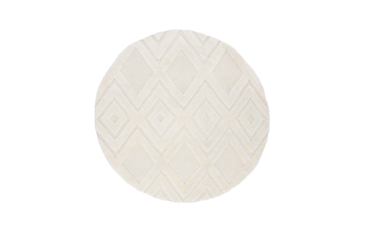 Vloerkleed Lunara – van 100 % wol in Wit