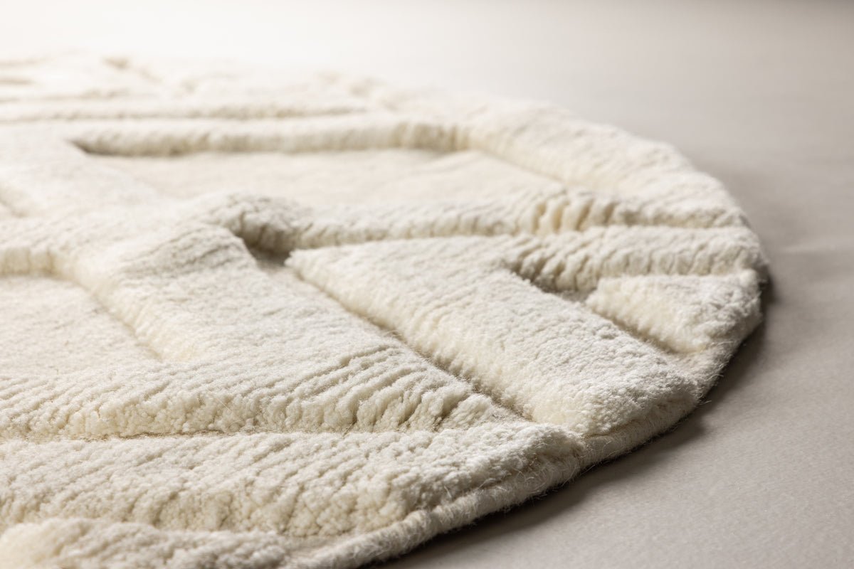 Vloerkleed Lunara – van 100 % wol in Wit