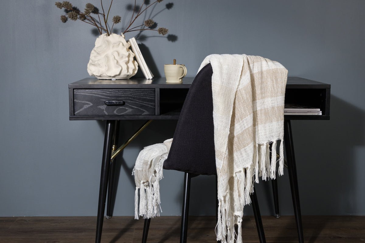 Tagesdecke „Cosima“ – 170×130 cm met franjes